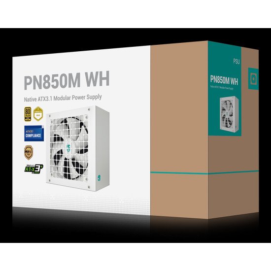 DeepCool PN850M unité d'alimentation d'énergie 850 W 20+4 pin ATX ATX Blanc