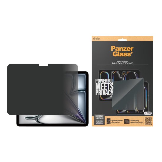PanzerGlass ® Privacy Screen Protector iPad Air 13'' (2024-2025) | iPad Pro 13'' (2024-2025) | Ultra-Wide Fit Protection d'écran transparent Apple 1 pièce(s)