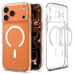 Spigen Ultra Hybrid (MagFit) coque de protection pour téléphones portables 16 cm (6.3") Housse Transparent, Blanc