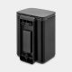 Brabantia Bo Waste Bin 4 L Rectangulaire Acier Noir Brabantia Bo Waste Bin 4 L Rectangulaire Acier Noir
