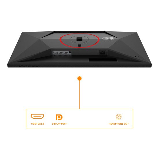 AOC G4 Q27G4ZR écran PC 68,6 cm (27") 2560 x 1440 pixels Quad HD LED Noir, Rouge AOC G4 Q27G4ZR écran PC 68,6 cm (27") 2560 x 1440 pixels Quad HD LED Noir, Rouge