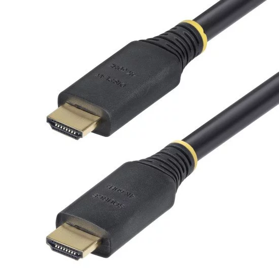 StarTech.com Câble HDMI Haut Débit Actif de 10m, 4K 60Hz/1440p 144Hz, HDR10/HDCP 2.2/ARC, 18Gbps, Cordon HDMI, UHD HDMI 2.0 pour TV/Moniteur/Écran, Gaine TPE StarTech.com Câble HDMI Haut Débit Actif de 10m, 4K 60Hz/1440p 144Hz, HDR10/HDCP 2.2/ARC, 18Gbps, Cordon HDMI, UHD HDMI 2.0 pour TV/Moniteur/Écran, Gaine TPE