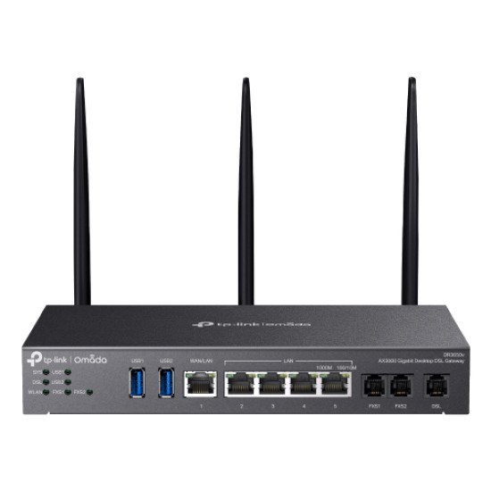 TP-Link Omada AX3000 routeur sans fil Gigabit Ethernet Bi-bande (2,4 GHz / 5 GHz) Noir TP-Link Omada AX3000 routeur sans fil Gigabit Ethernet Bi-bande (2,4 GHz / 5 GHz) Noir