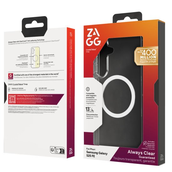 ZAGG Crystal Palace Snap coque de protection pour téléphones portables 17 cm (6.7") Housse Transparent ZAGG Crystal Palace Snap coque de protection pour téléphones portables 17 cm (6.7") Housse Transparent