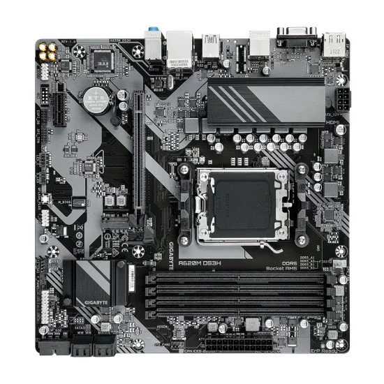 Gigabyte A620M DS3H (rev. 1.0) AMD A620 Emplacement AM5 micro ATX Gigabyte A620M DS3H (rev. 1.0) AMD A620 Emplacement AM5 micro ATX