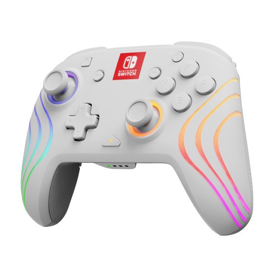 PDP Afterglow Wave Blanc USB Manette de jeu Analogique/Numérique Nintendo Switch, Nintendo Switch Lite, Nintendo Switch OLED