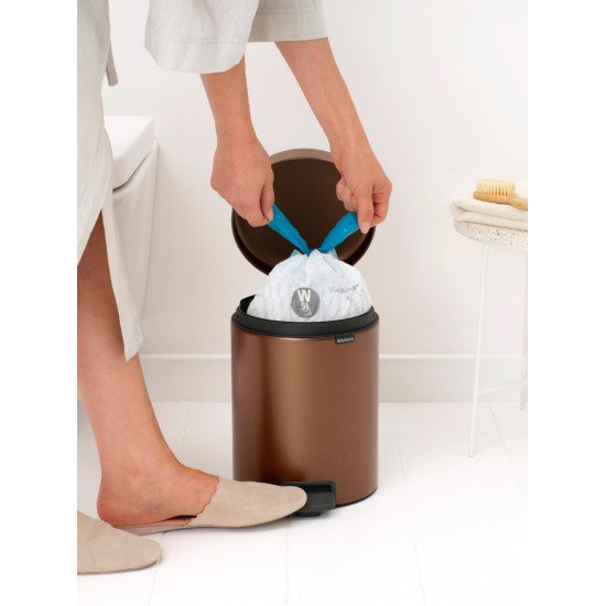 Brabantia NewIcon 5 L Rond Acier Marron