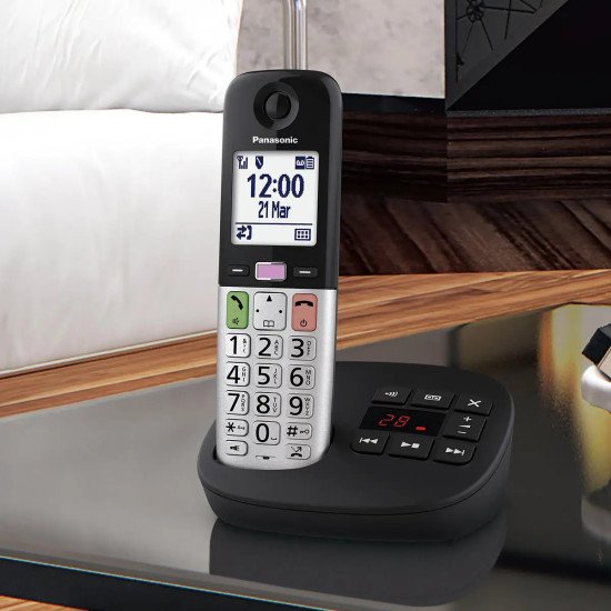 Panasonic KX-TGU430 Téléphone DECT Identification de l'appelant Noir, Gris