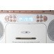 Reflexion RCR2260DAB Radio portable Blanc, Rose