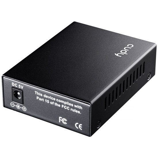 Cudy MC220 convertisseur de support réseau 1000 Mbit/s 1310 nm Monomode Noir