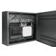 Intellinet Coffret mural 19" extra-plat avec rails 4U horizontaux et 2U verticaux, profondeur 170 mm, idéal AV/multimédia/surveillance, assemblé, noir RAL 7021