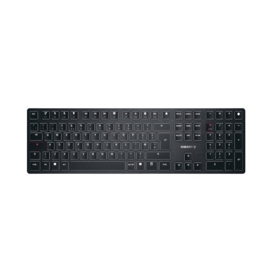 CHERRY KW X ULP clavier USB + RF Wireless + Bluetooth QWERTY Anglais Noir