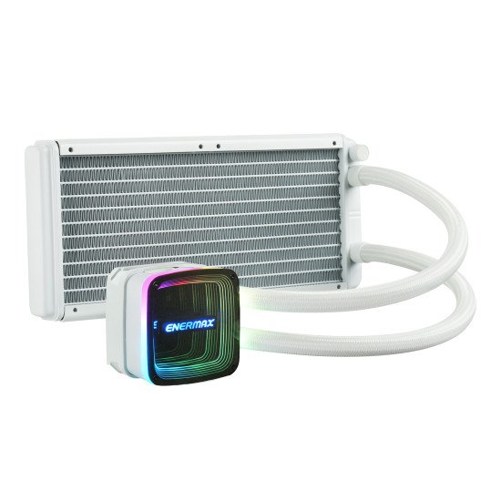 Enermax ELC-AQFA240-SQA-W système de refroidissement d'ordinateur Processeur Kit de refroidissement du liquide 12 cm Blanc 1 pièce(s)