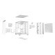 be quiet! Light Base 500 Blanc | Boîtier PC ARGB vitré, Mini ITX / Micro ATX / ATX, 4 ventilateurs Light Wings LX 120 mm