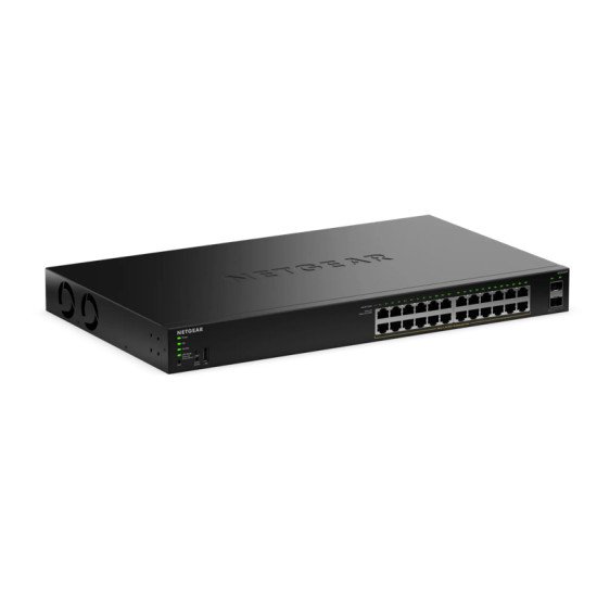 NETGEAR GS324TPv2 Géré L2/L3 Gigabit Ethernet (10/100/1000) Connexion Ethernet POE 1U Noir