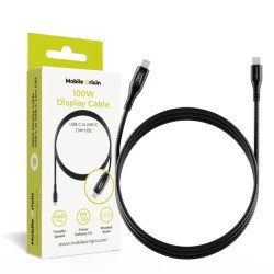 Mobile Origin MO-100WDC-CB2 câble USB USB 2.0 1,5 m USB C 0,48 Gbit/s 100 W Noir