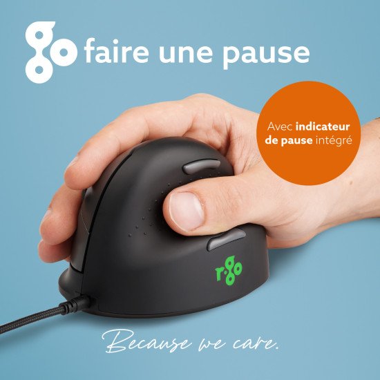 R-Go Tools RGOHBRSWDBL souris Droitier Optique 2400 DPI