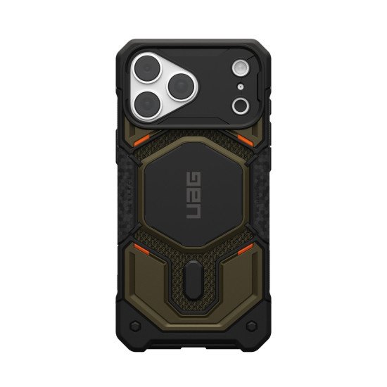 Urban Armor Gear UAG Monarch Pro Backcover voor de Apple iPhone 18 Pro Max / 17 Pro Max - Kevlar Element Green coque de protection pour téléphones portables Housse