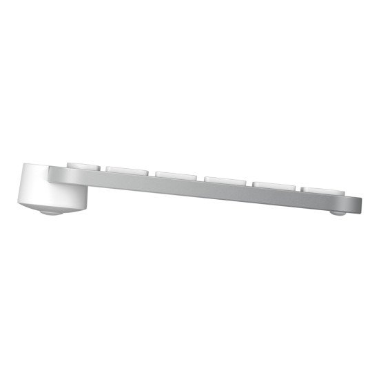 Logitech Master MX Keys S for Mac clavier Bureau RF sans fil + Bluetooth AZERTY Français Aluminium, Blanc