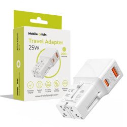 Mobile Origin TAD25-2P-WHT chargeur d'appareils mobiles Universel Blanc Secteur, USB Charge rapide Intérieure