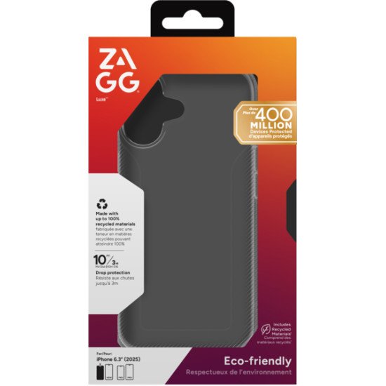 ZAGG Luxe coque de protection pour téléphones portables 16 cm (6.3") Housse Transparent ZAGG Luxe coque de protection pour téléphones portables 16 cm (6.3") Housse Transparent