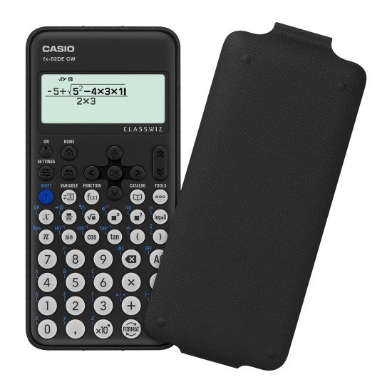 Casio FX-82DE CW calculatrice Poche Calculatrice scientifique Noir