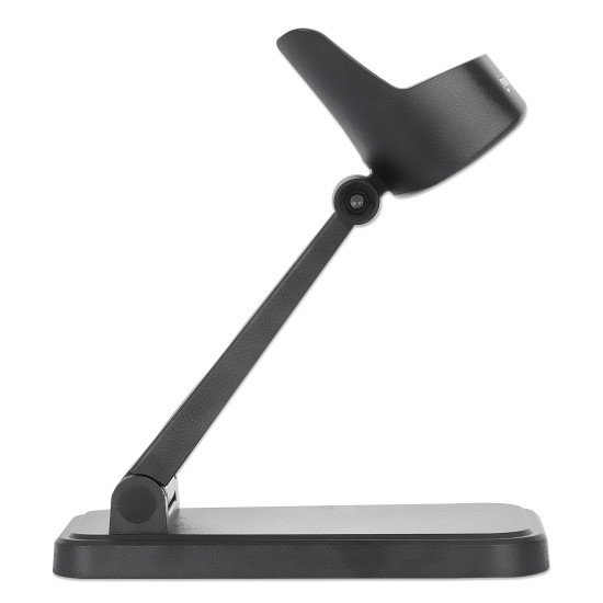 Manhattan Support réglable pour scanner codes-barres, hauteur et inclinaison réglables, compatible 153997/154116/154185, noir, garantie à vie
