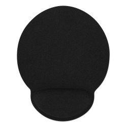 Manhattan Tapis de souris avec repose-poignet en gel, noir, 241 × 203 × 40 mm, base antidérapante, garantie à vie