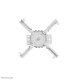 Neomounts CL25-550WH1 Support de plafond pour vidéoprojecteur - h74.5-114.5 cm - installation facile - orientable