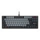 CHERRY KC 500 MX LP TKL clavier maison/bureau USB QWERTZ Allemand Noir, Gris