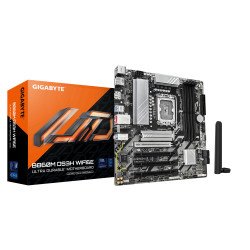 GIGABYTE B860M DS3H WIFI6E Carte mère - Processeurs Intel Core Ultra, VRM 5+1+2+1 phases, jusqu'à 9066MHz DDR5, 1xPCIe 5.0 + 1xPCIe 4.0 M.2, LAN 2,5 GbE, WIFI 6E, USB 3.2 Gen 2 GIGABYTE B860M DS3H WIFI6E Carte mère - Processeurs Intel Core Ultra, VRM 5+1+2+1 phases, jusqu'à 9066MHz DDR5, 1xPCIe 5.0 + 1xPCIe 4.0 M.2, LAN 2,5 GbE, WIFI 6E, USB 3.2 Gen 2