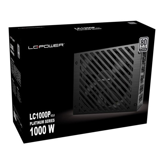 LC-Power LC1000P V3.0 unité d'alimentation d'énergie 1000 W 20+4 pin ATX ATX Noir