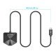 Manhattan Dock/hub combo USB-C & USB-A, 4 ports : 2x USB-A + 2x USB-C, 5 Gbit/s (USB 3.0), forme inclinée pour accès facile, Alimenté par USB (aucune alimentation externe requise)