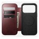 Nomad Modern Leather Folio coque de protection pour téléphones portables 16 cm (6.3") Housse Bourgogne