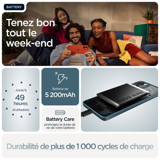 Motorola moto g06 17,5 cm (6.88") Double SIM Android 15 4G USB Type-C 4 Go 256 Go 5200 mAh Bleu