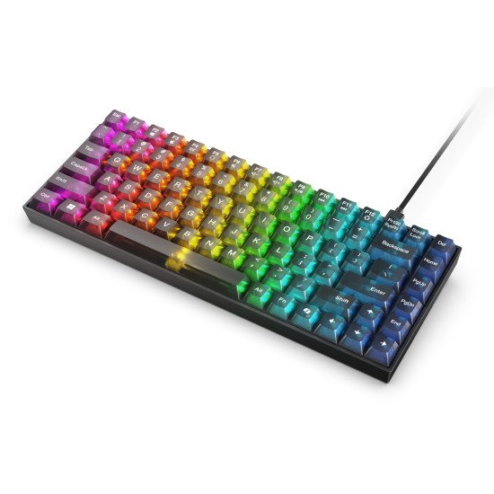 Lenovo Legion K510 Mini Pro clavier Gaming USB Anglais américain Noir, Transparent