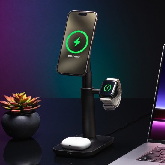 mophie 401311461 chargeur d'appareils mobiles Smartphone, Smartwatch, Écouteurs, Casque Noir USB Recharge sans fil Charge rapide Intérieure mophie 401311461 chargeur d'appareils mobiles Smartphone, Smartwatch, Écouteurs, Casque Noir USB Recharge sans fil Charge rapide Intérieure