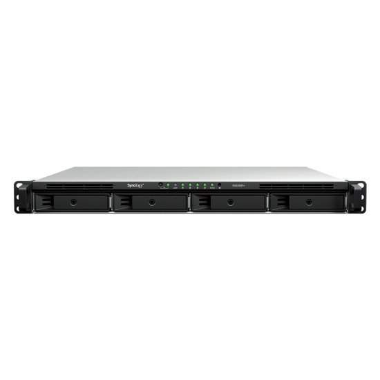 Synology RackStation RS826RP+ serveur de stockage NAS Rack (1 U) AMD Ryzen V1500B 4 Go DDR4 0 To DiskStation Manager Noir, Gris