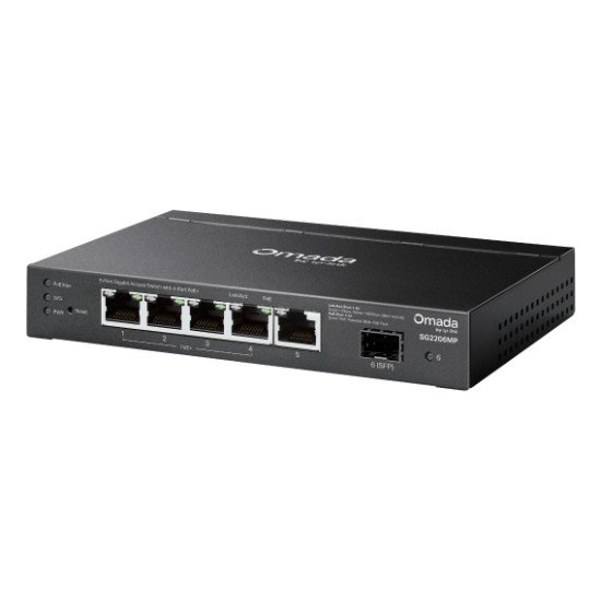 TP-Link SG2206MP commutateur réseau L2 Gigabit Ethernet (10/100/1000) Connexion Ethernet POE TP-Link SG2206MP commutateur réseau L2 Gigabit Ethernet (10/100/1000) Connexion Ethernet POE