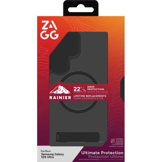 ZAGG Rainier Snap KS coque de protection pour téléphones portables 17,5 cm (6.9") Housse Noir
