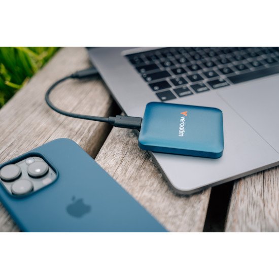 Verbatim SnapBack SSD 2 To USB Type-C USB 3.2 Gen 2x2 Bleu Verbatim SnapBack SSD 2 To USB Type-C USB 3.2 Gen 2x2 Bleu