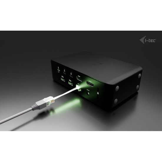 i-tec Thunderbolt5 Quattro Display Docking Station, 5x USB, 2.5 GLAN + Power Delivery 140W i-tec Thunderbolt5 Quattro Display Docking Station, 5x USB, 2.5 GLAN + Power Delivery 140W