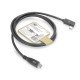 ACT Câble USB 3.0 10 Gbit/s 60 W USB Type-C (droit) vers USB Type-C (coudé à gauche/droite), 3 mètre