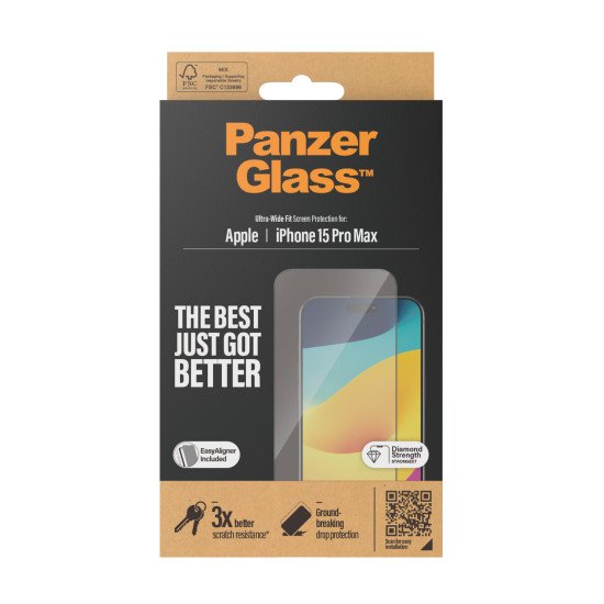 PanzerGlass Ultra Wide Fit Protection d'écran transparent Apple 1 pièce(s)