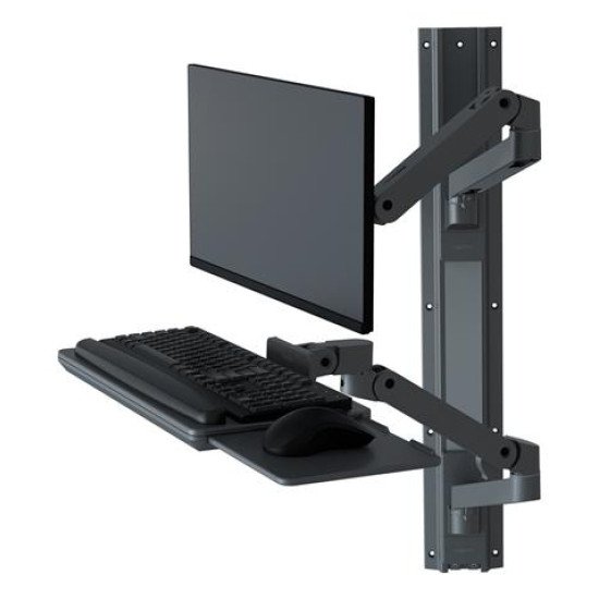 Ergotron LX Pro Series 45-696-293 support d'écran plat pour bureau 86,4 cm (34") Mur Gris foncé
