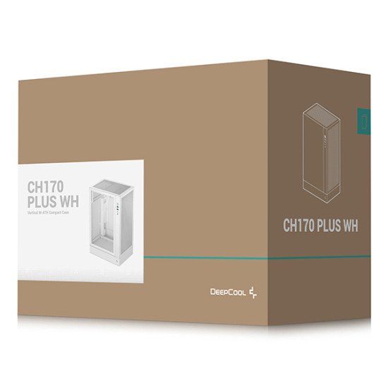 DeepCool CH170 PLUS WH Midi Tower Blanc