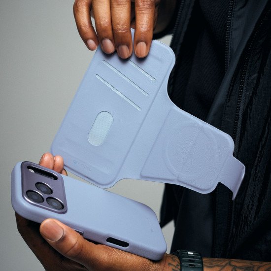 Decoded D26IPO17PDW3TSFE coque de protection pour téléphones portables 16 cm (6.3") Étui avec portefeuille Gris