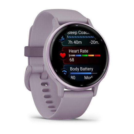 Garmin Vivoactive 5 3,05 cm (1.2") AMOLED Numérique 390 x 390 pixels Écran tactile Violet Wifi GPS (satellite)