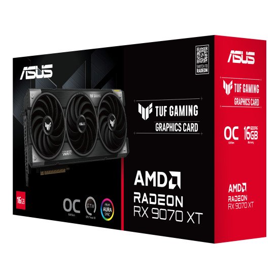ASUS TUF Gaming TUF-RX9070XT-O16G-GAMING AMD Radeon RX 9070 XT 16 Go GDDR6 ASUS TUF Gaming TUF-RX9070XT-O16G-GAMING AMD Radeon RX 9070 XT 16 Go GDDR6