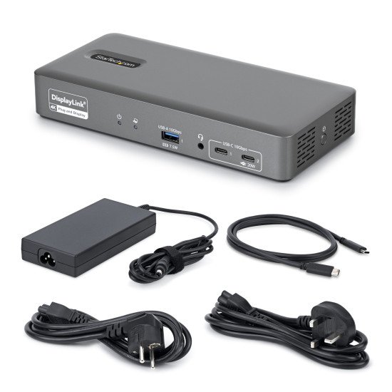StarTech.com 194UE-USBC-SMARTDOCK station d'accueil Avec fil USB 3.2 Gen 2 (3.1 Gen 2) Type-C Gris
